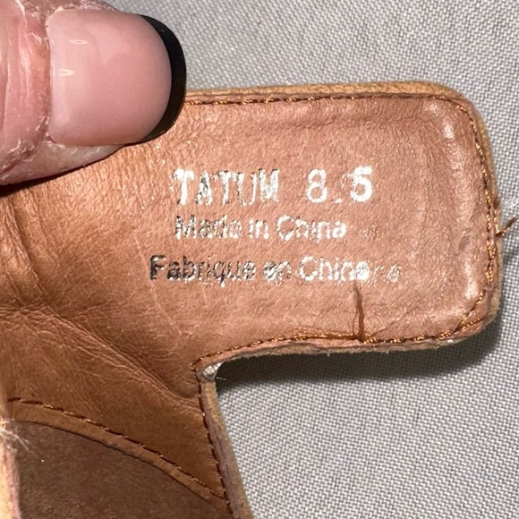 Vintage By Jeffrey Campbell Tatum Cream Python Wedges Heels Size 8.5 - Picture 7 of 11